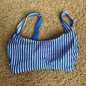 Xhiliration Striped Bikini top size D/DD